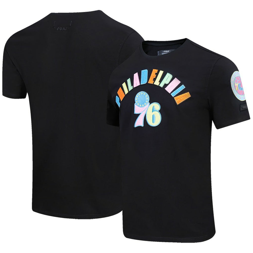Philadelphia 76ers Pro Standard Washed Neon T-Shirt Black - NBA