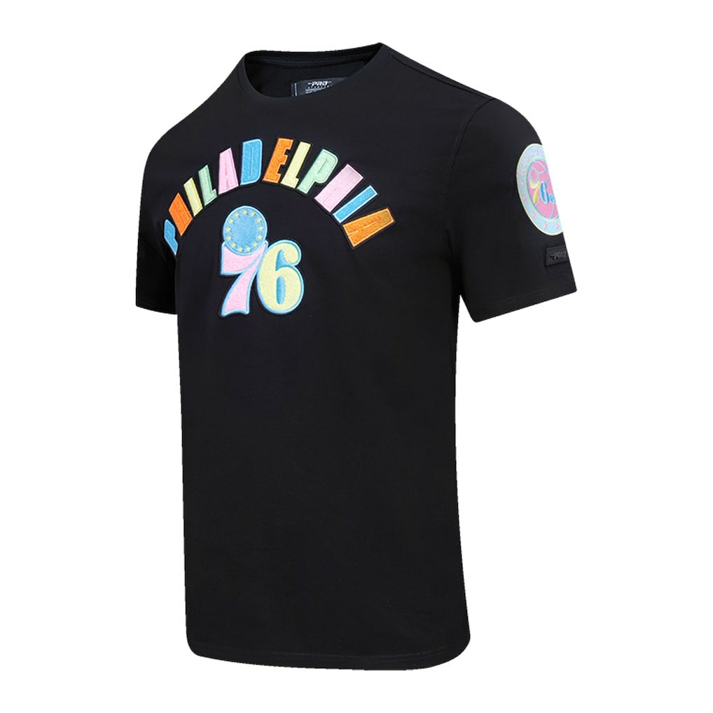 Philadelphia 76ers Pro Standard Washed Neon T-Shirt Black - NBA