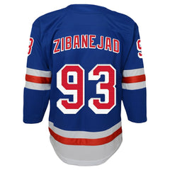 Mika Zibanejad New York Rangers Youth Home Premier Player Jersey - Blue - NHL
