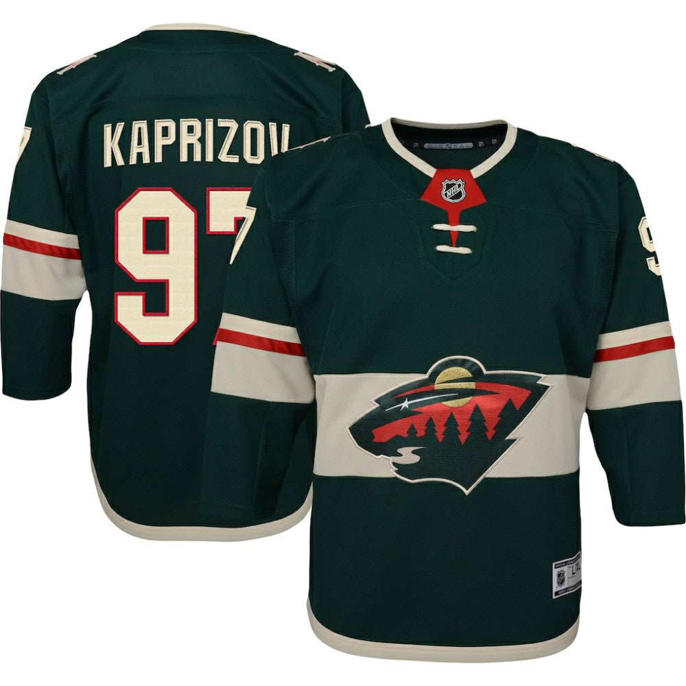 Kirill Kaprizov Minnesota Wild Youth Home Premier Player Jersey - Green - NHL