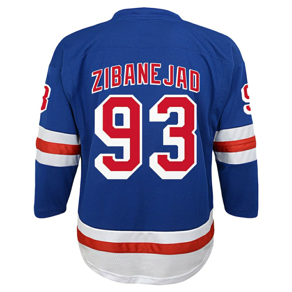 Mika Zibanejad New York Rangers Youth Home Replica Player Jersey - Blue - NHL