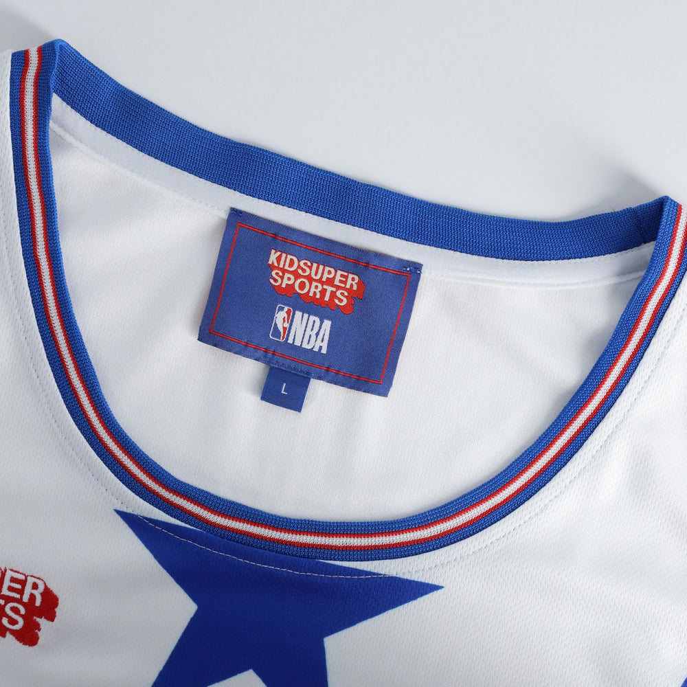 Philadelphia 76ers NBA & KidSuper Studios Unisex Hometown Jersey White - NBA