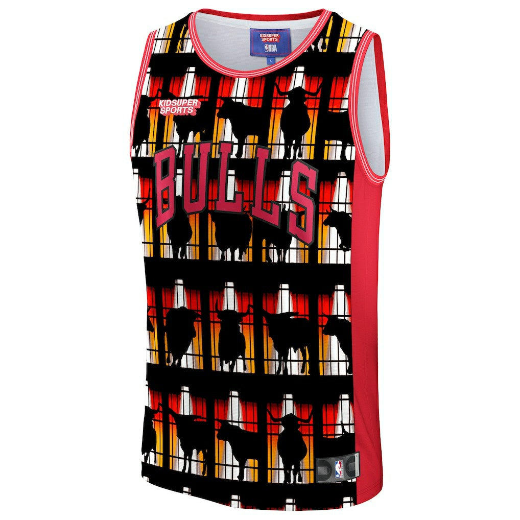 Chicago Bulls NBA & KidSuper Studios Unisex Hometown Jersey Red - NBA