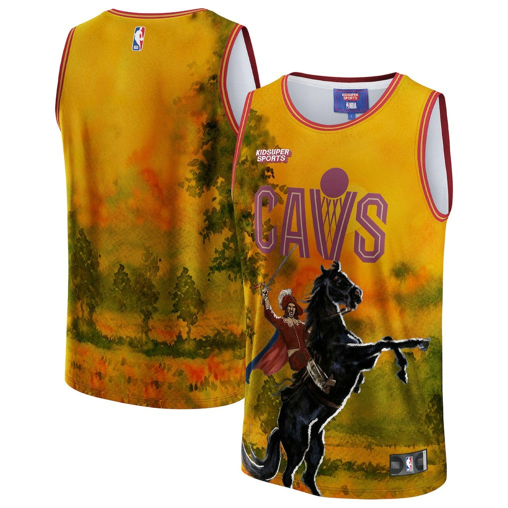 Cleveland Cavaliers NBA & KidSuper Studios Unisex Hometown Jersey Gold - NBA