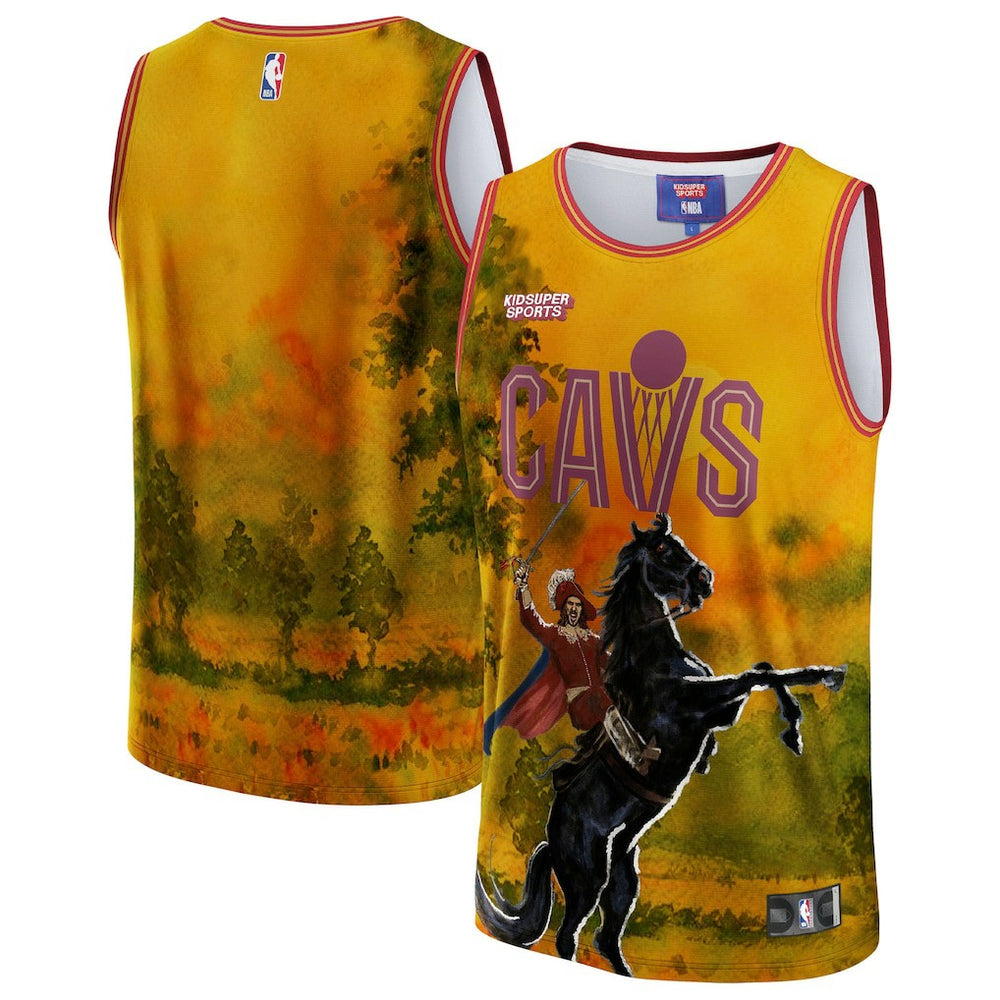 Cleveland Cavaliers NBA & KidSuper Studios Unisex Hometown Jersey Gold - NBA