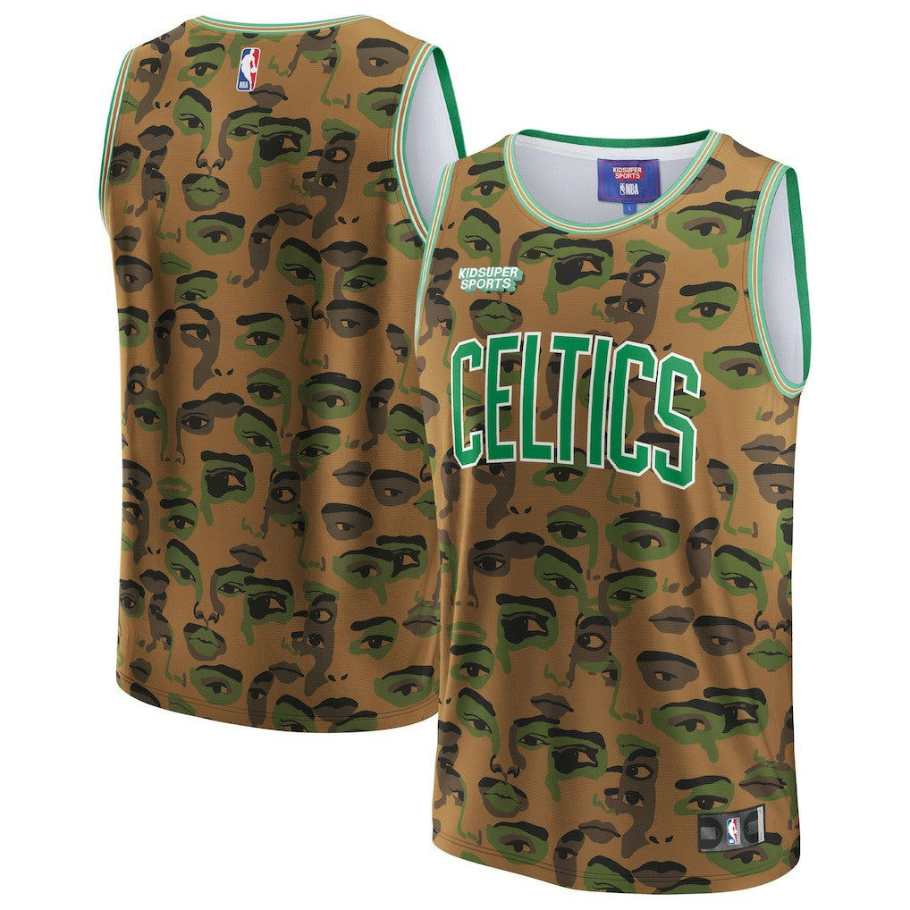 Boston Celtics NBA & KidSuper Studios Unisex Hometown Jersey Brown - NBA