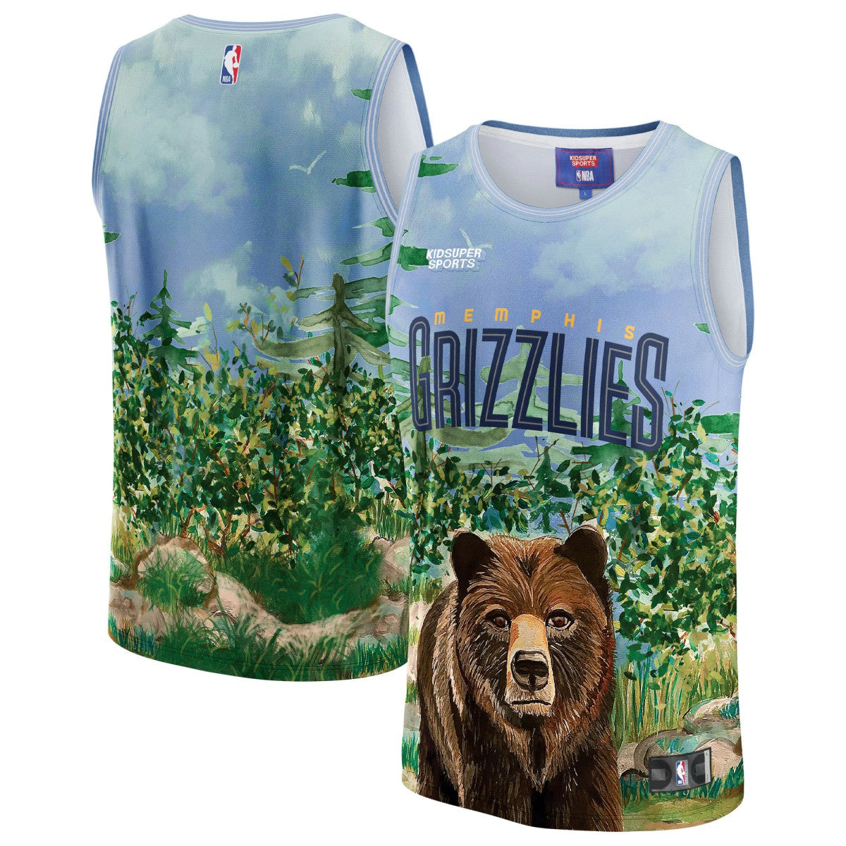 Memphis Grizzlies NBA & KidSuper Studios Unisex Hometown Jersey Teal - NBA
