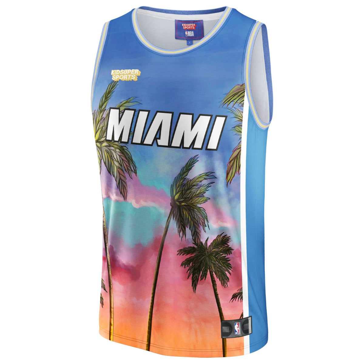 Miami Heat NBA & KidSuper Studios Unisex Hometown Jersey Blue - NBA
