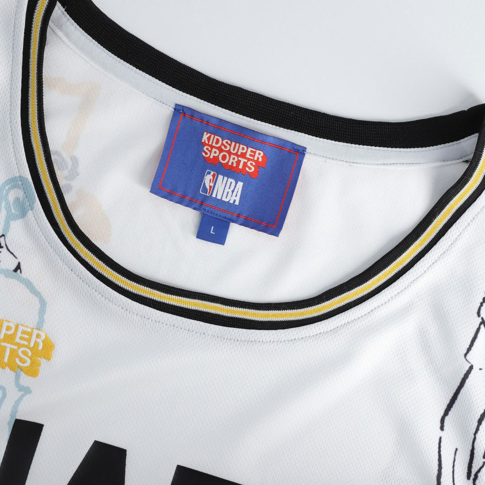 Utah Jazz NBA & KidSuper Studios Unisex Hometown Jersey White - NBA