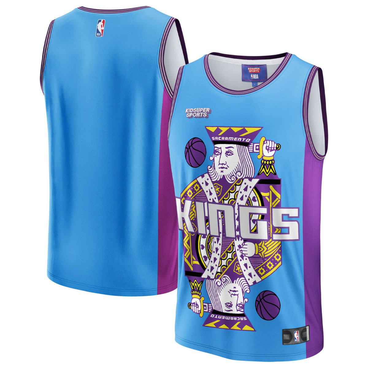 Sacramento Kings NBA & KidSuper Studios Unisex Hometown Jersey Blue - NBA