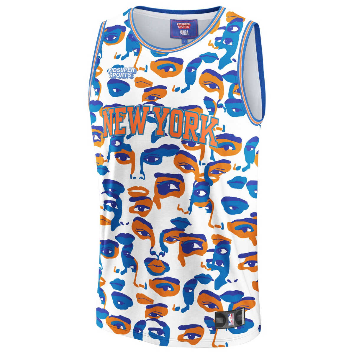 New York Knicks NBA & KidSuper Studios Unisex Hometown Jersey White - NBA