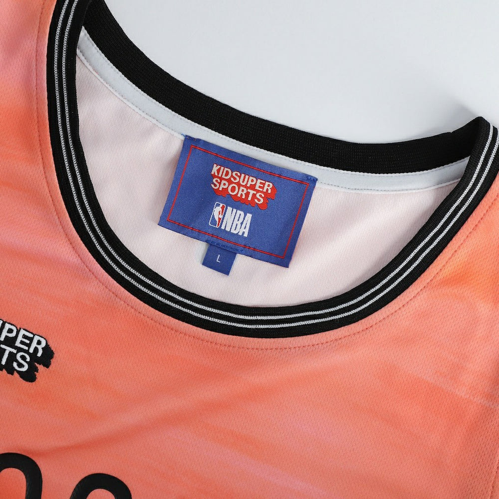 Brooklyn Nets NBA & KidSuper Studios Unisex Hometown Jersey Coral - NBA