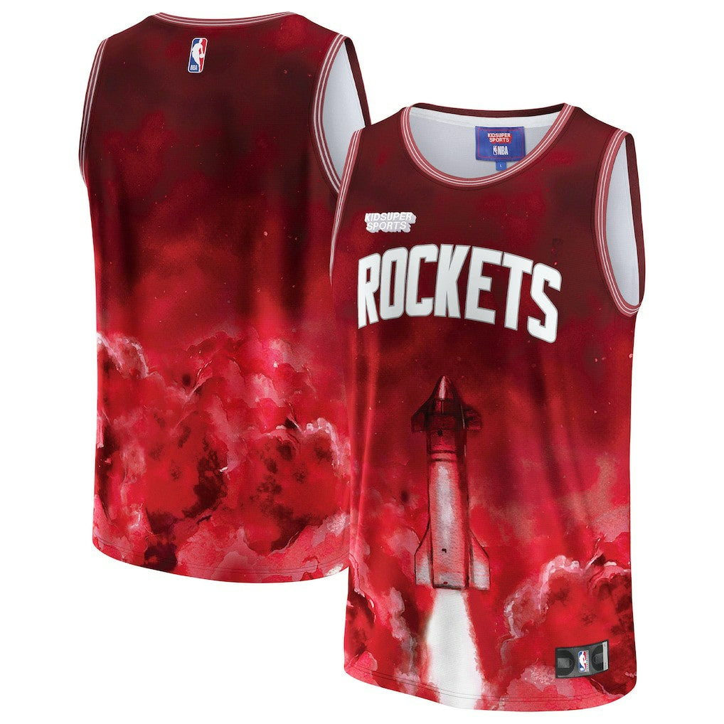 Houston Rockets NBA & KidSuper Studios Unisex Hometown Jersey Red - NBA