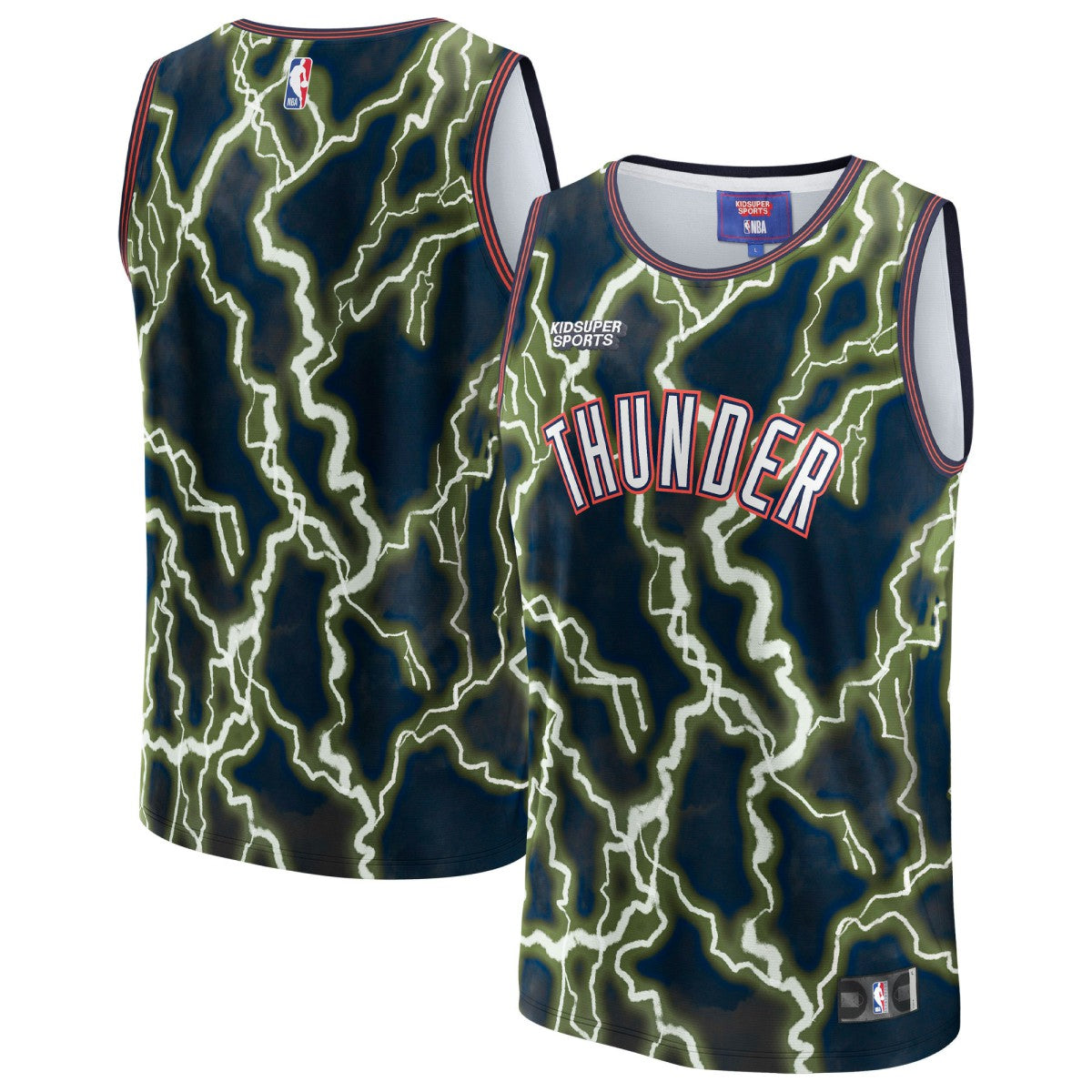 Oklahoma City Thunder NBA & KidSuper Studios Unisex Hometown Jersey Black - NBA