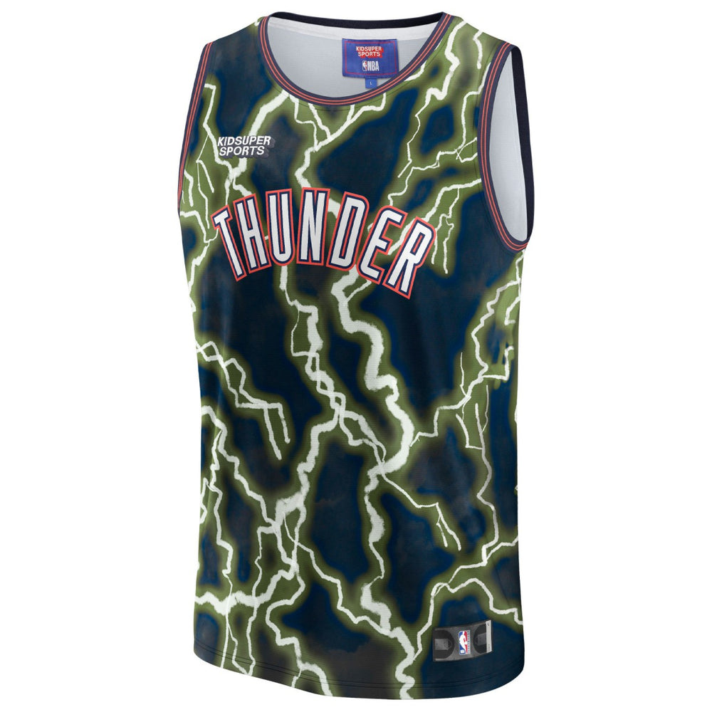Oklahoma City Thunder NBA & KidSuper Studios Unisex Hometown Jersey Black - NBA