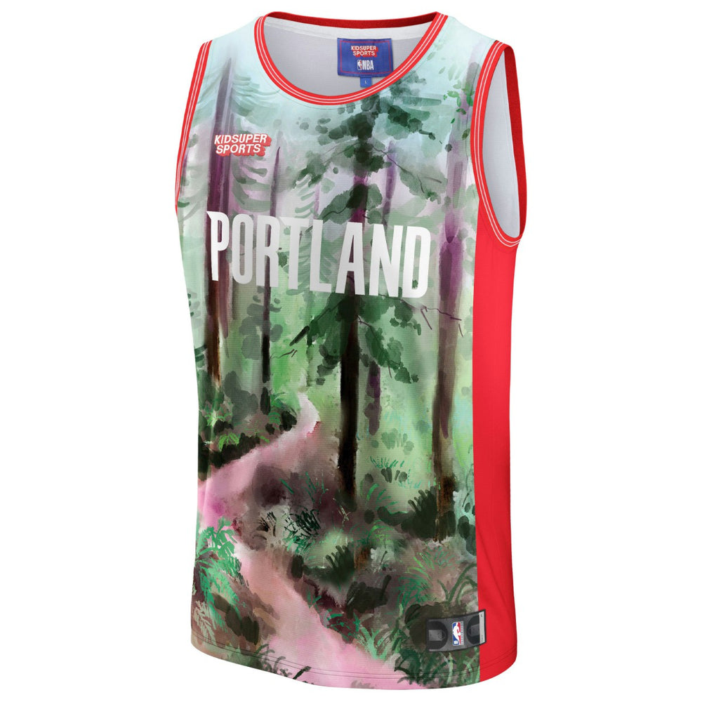 Portland Trail Blazers NBA & KidSuper Studios Unisex Hometown Jersey Green - NBA