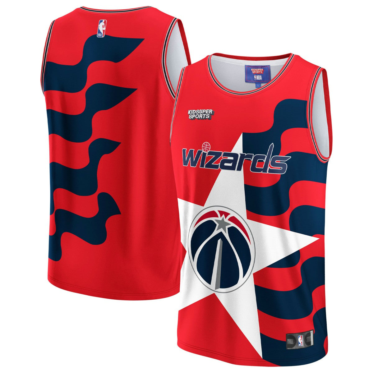 Washington Wizards NBA & KidSuper Studios Unisex Hometown Jersey Red - NBA