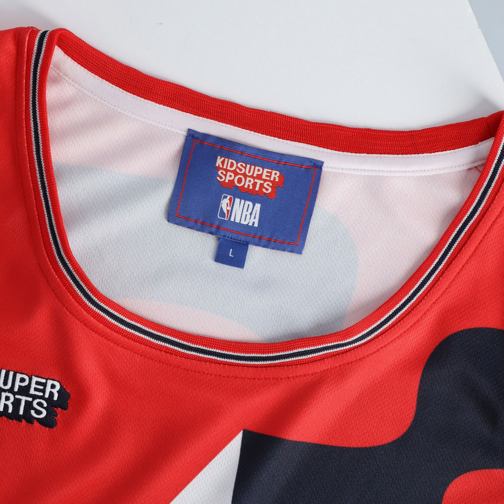 Washington Wizards NBA & KidSuper Studios Unisex Hometown Jersey Red - NBA