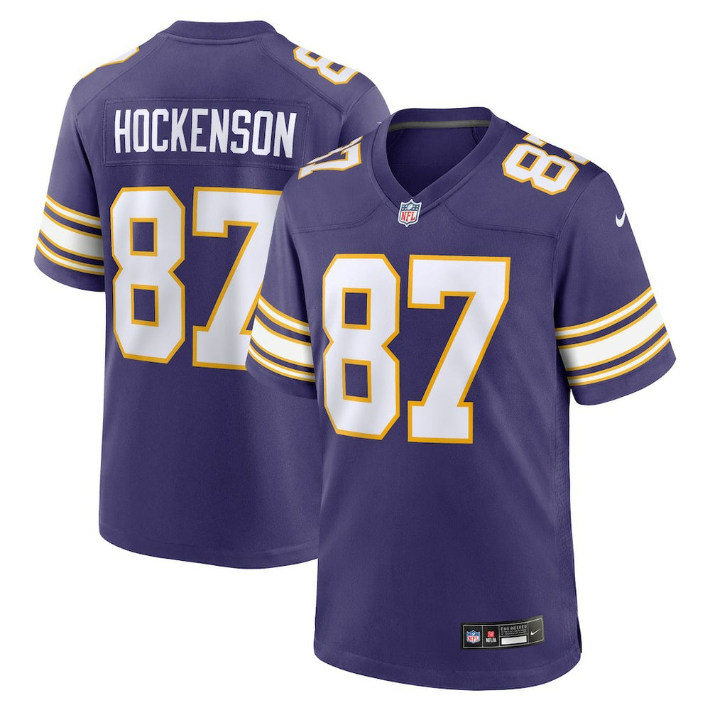 T.J. Hockenson Minnesota Vikings Classic Player Game Jersey Purple | Nike for Sale