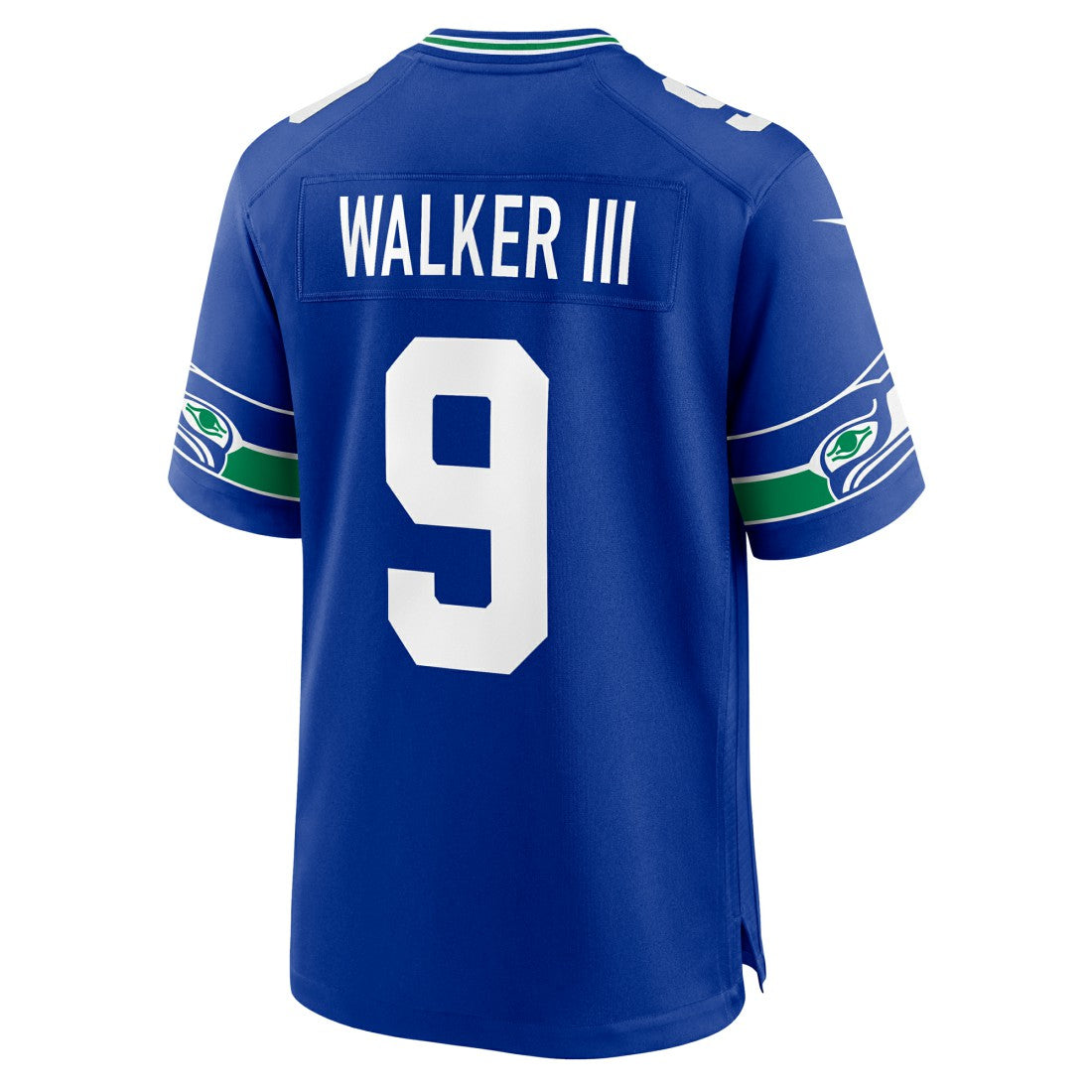 Kenneth Walker III Seattle Seahawks Throwback Player Game Jersey Royal | Nike for Sale