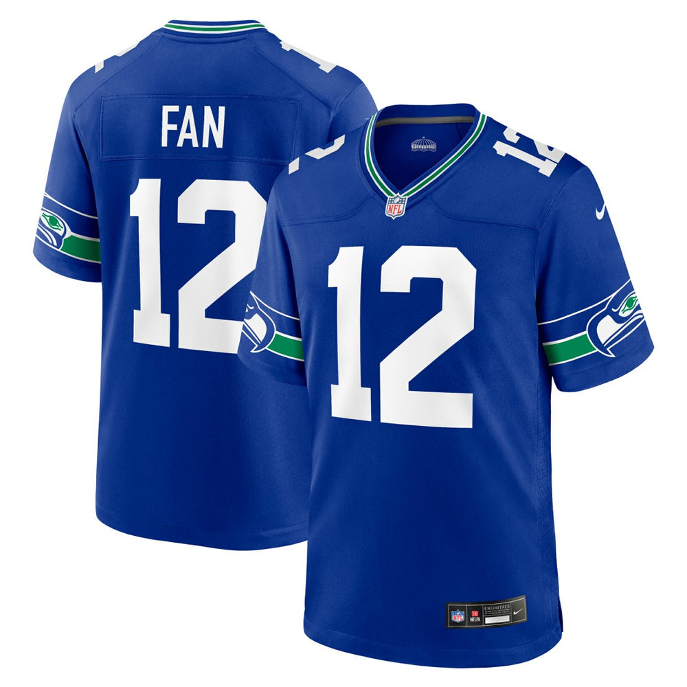 12s Seattle Seahawks Throwback Player Game Jersey Royal | Nike for Sale
