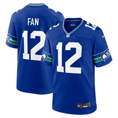 12s Seattle Seahawks Throwback Player Game Jersey Royal | Nike for Sale