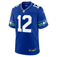 12s Seattle Seahawks Throwback Player Game Jersey Royal | Nike for Sale