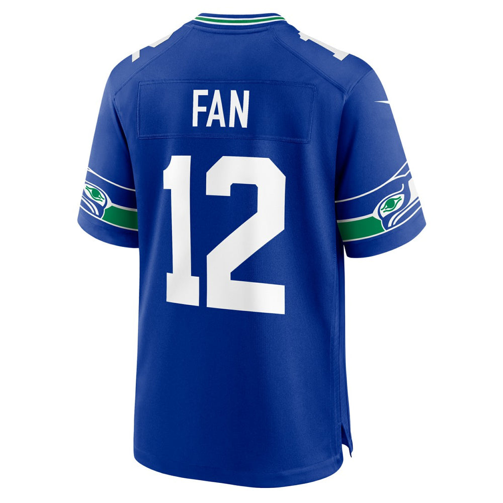12s Seattle Seahawks Throwback Player Game Jersey Royal | Nike for Sale