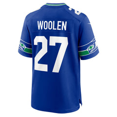 Tariq Woolen Seattle Seahawks Throwback Player Game Jersey Royal | Nike for Sale