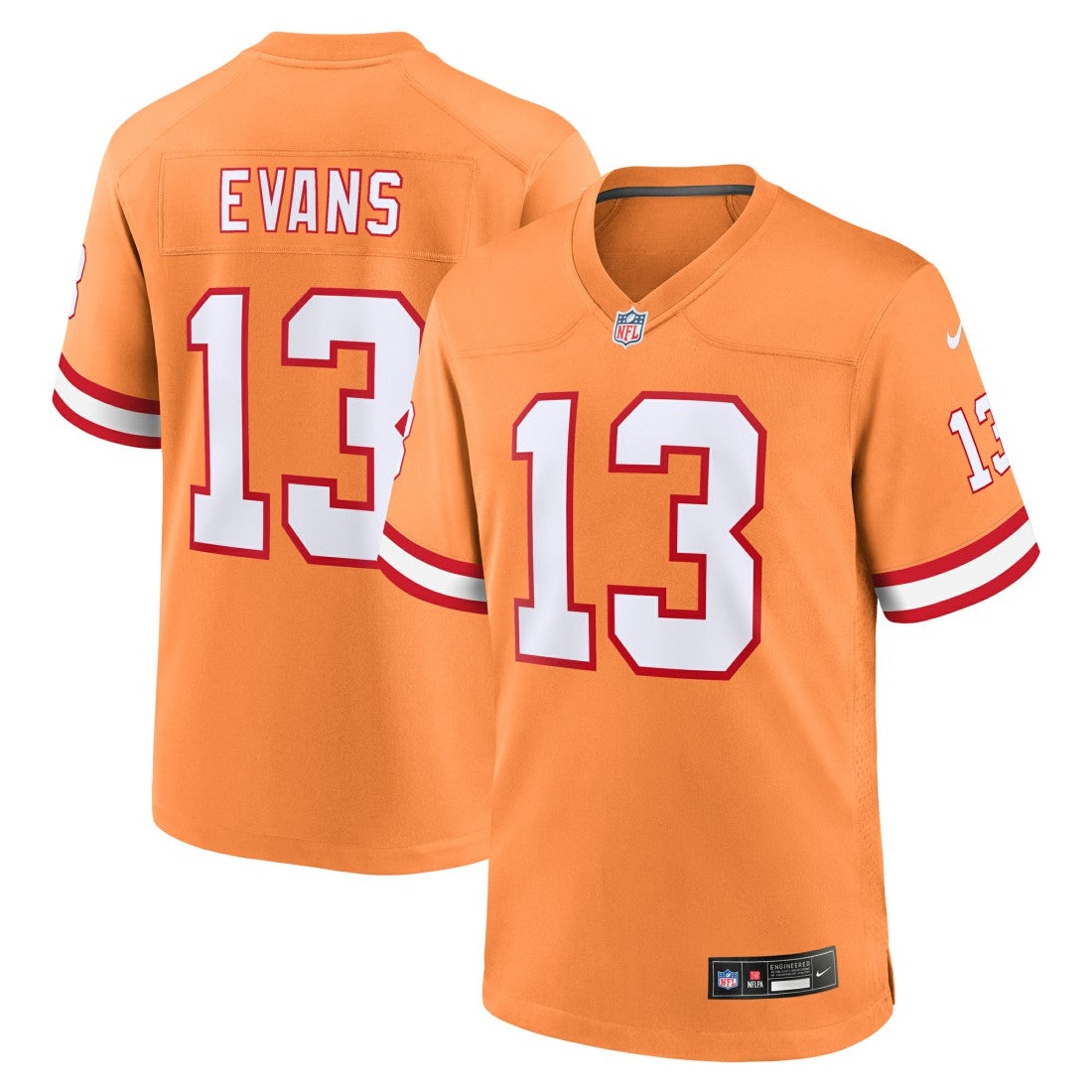 Mike Evans Tampa Bay Buccaneers Throwback Game Jersey Orange | Nike for Sale
