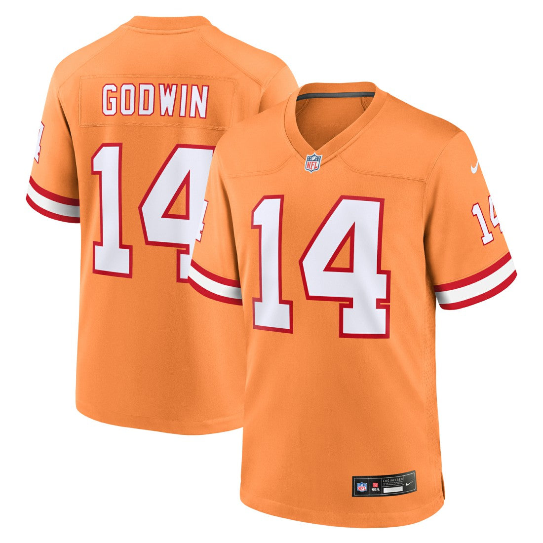 Chris Godwin Tampa Bay Buccaneers Throwback Game Jersey Orange | Nike for Sale