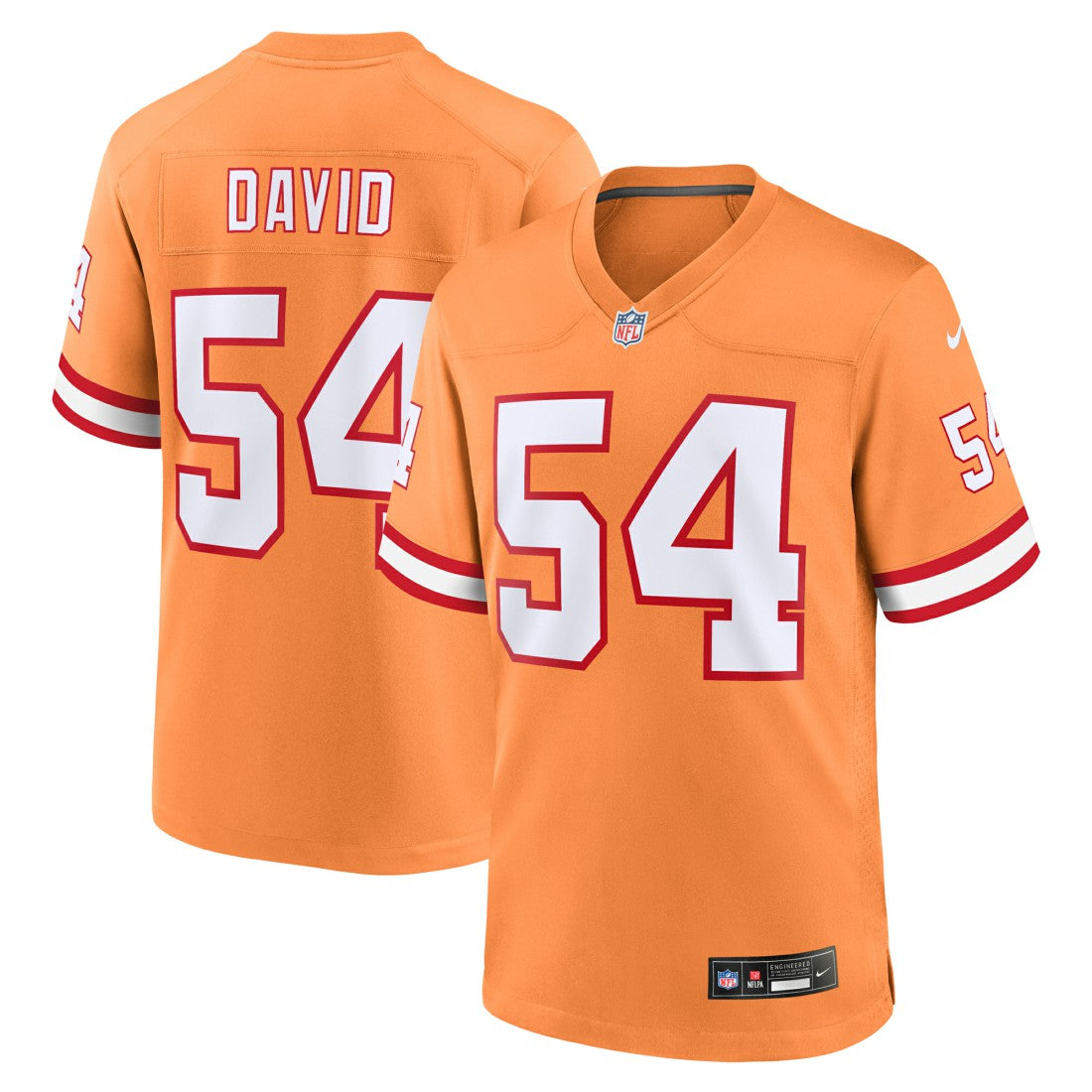 Lavonte David Tampa Bay Buccaneers Throwback Game Jersey Orange | Nike for Sale