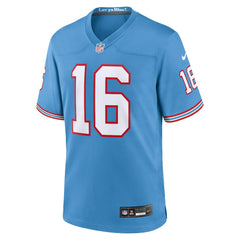 Treylon Burks Tennessee Titans Oilers Throwback Alternate Game Player Jersey Light Blue | Nike for Sale