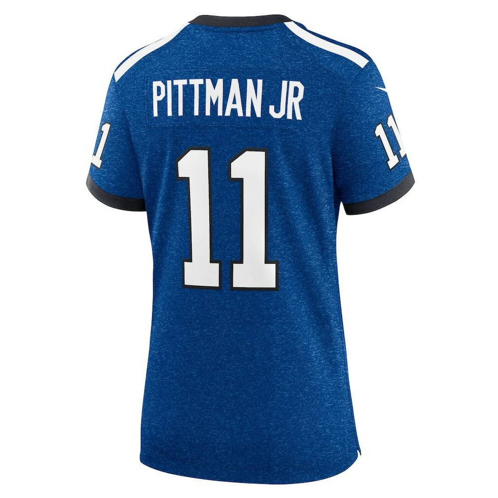 Michael Pittman Jr. Indianapolis Colts Women's Indiana Nights Alternate Game Jersey Royal | Nike for Sale