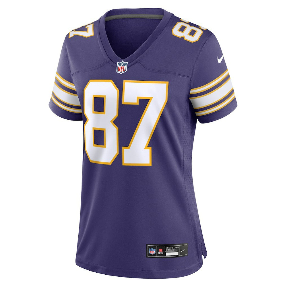 T.J. Hockenson Minnesota Vikings Women's Player Jersey Purple | Nike for Sale