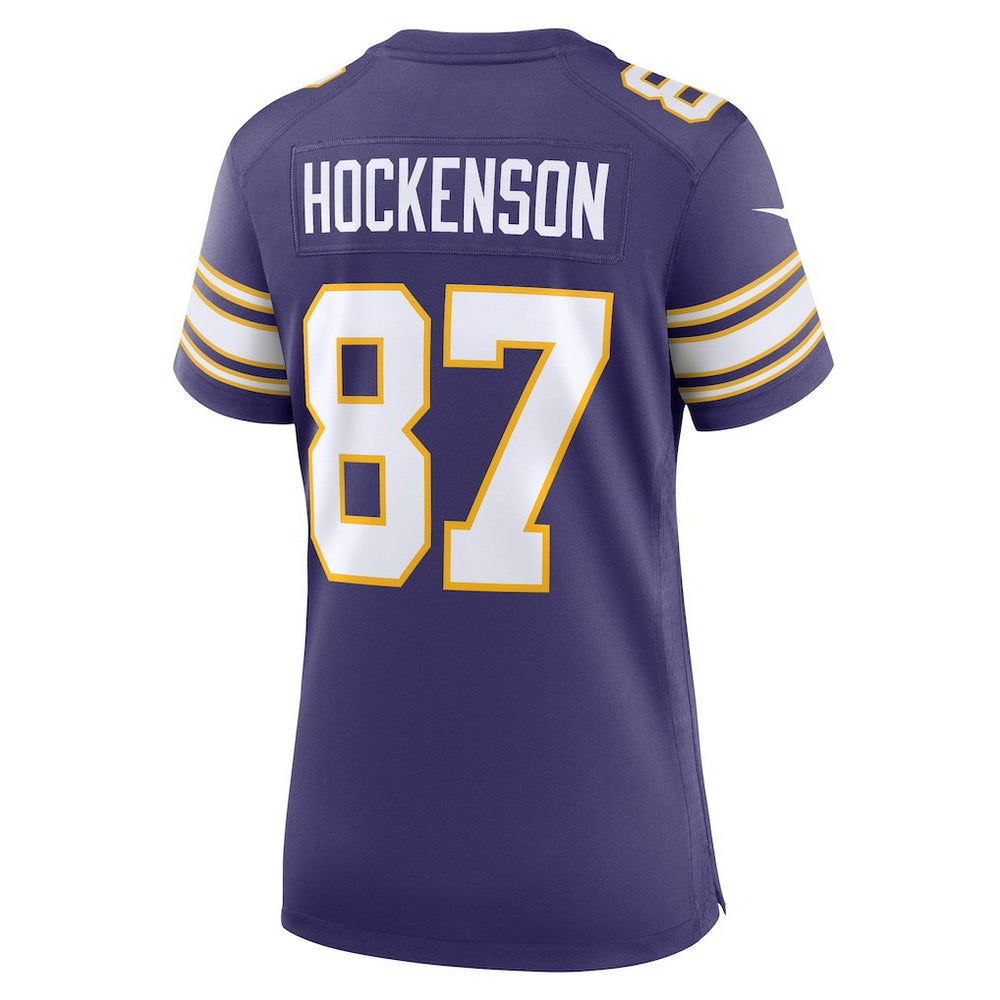 T.J. Hockenson Minnesota Vikings Women's Player Jersey Purple | Nike for Sale