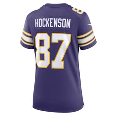T.J. Hockenson Minnesota Vikings Women's Player Jersey Purple | Nike for Sale
