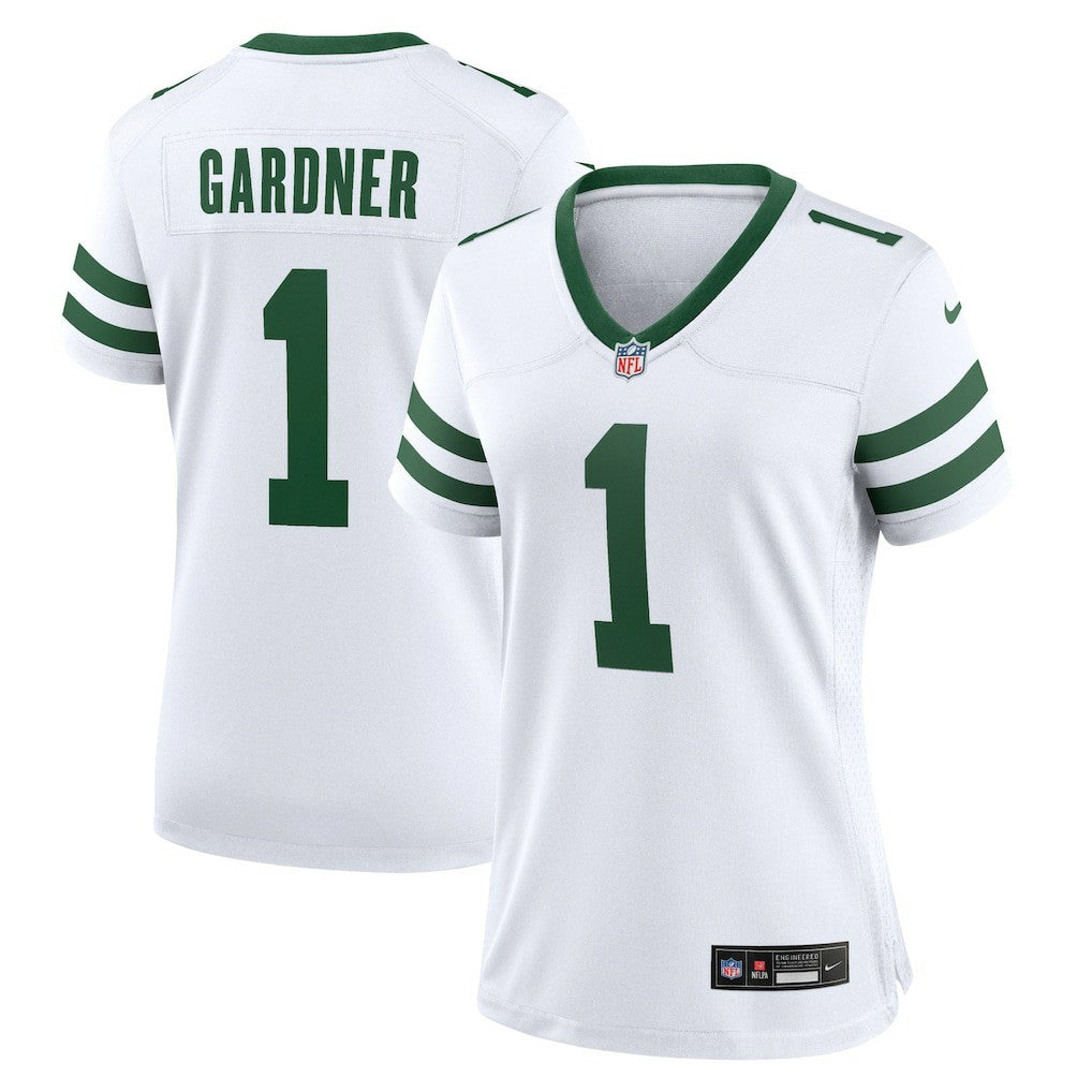 Ahmad Sauce Gardner New York Jets Women's Game Jersey Legacy White | Nike for Sale