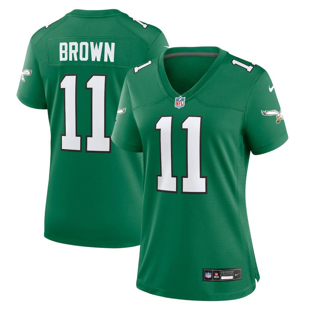A.J. Brown Philadelphia Eagles Women's Player Jersey Kelly Green | Nike for Sale