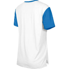 Los Angeles Chargers New Era Women's Third Down Colorblock T-Shirt White/Blue | NFL