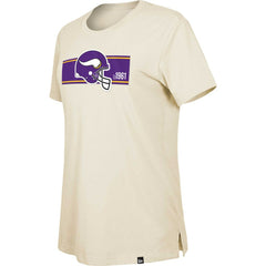 Minnesota Vikings New Era Women's Third Down Historic T-Shirt Tan | NFL