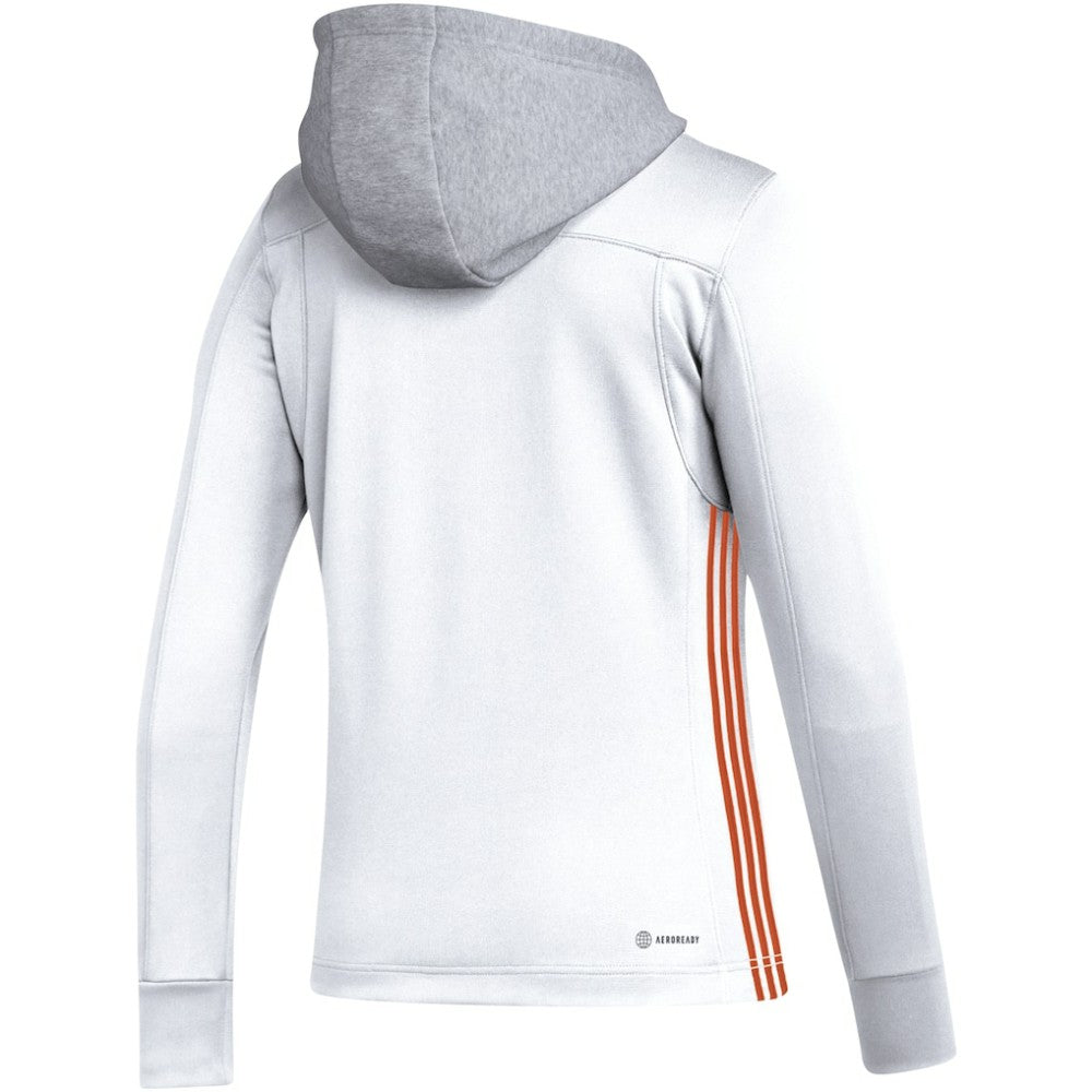 Philadelphia Flyers adidas Women's Refresh Skate Lace AEROREADY Pullover Hoodie - White - NHL