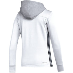Los Angeles Kings adidas Women's Refresh Skate Lace AEROREADY Pullover Hoodie - White - NHL