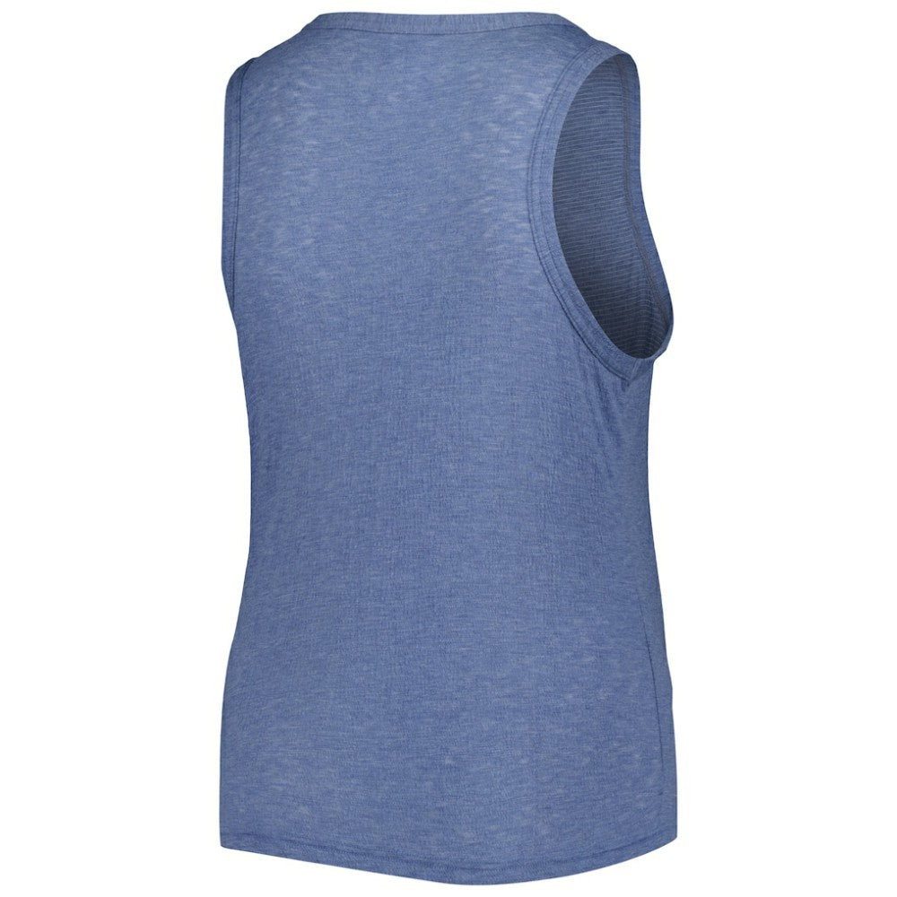 Atlanta Braves Soft as a Grape Women's Plus Size High Neck Tri-Blend Tank Top - MLB