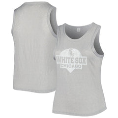Chicago White Sox Soft as a Grape Women's Plus Size High Neck Tri-Blend Tank Top - MLB