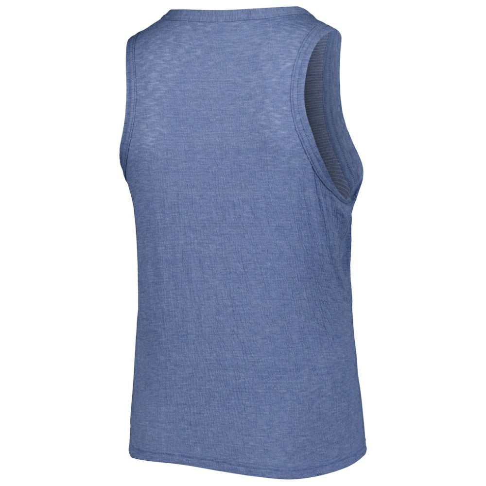 Houston Astros Soft as a Grape Women's Plus Size High Neck Tri-Blend Tank Top - MLB