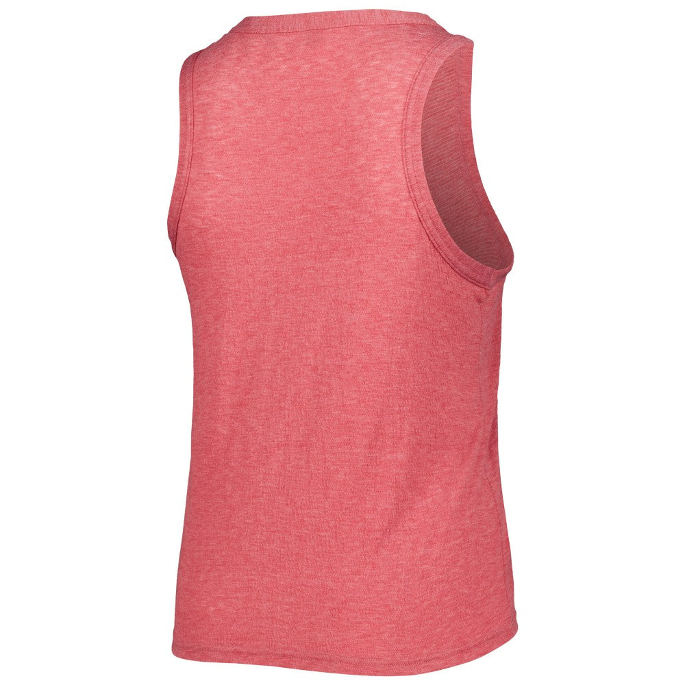 Los Angeles Angels Soft as a Grape Women's Plus Size High Neck Tri-Blend Tank Top - MLB