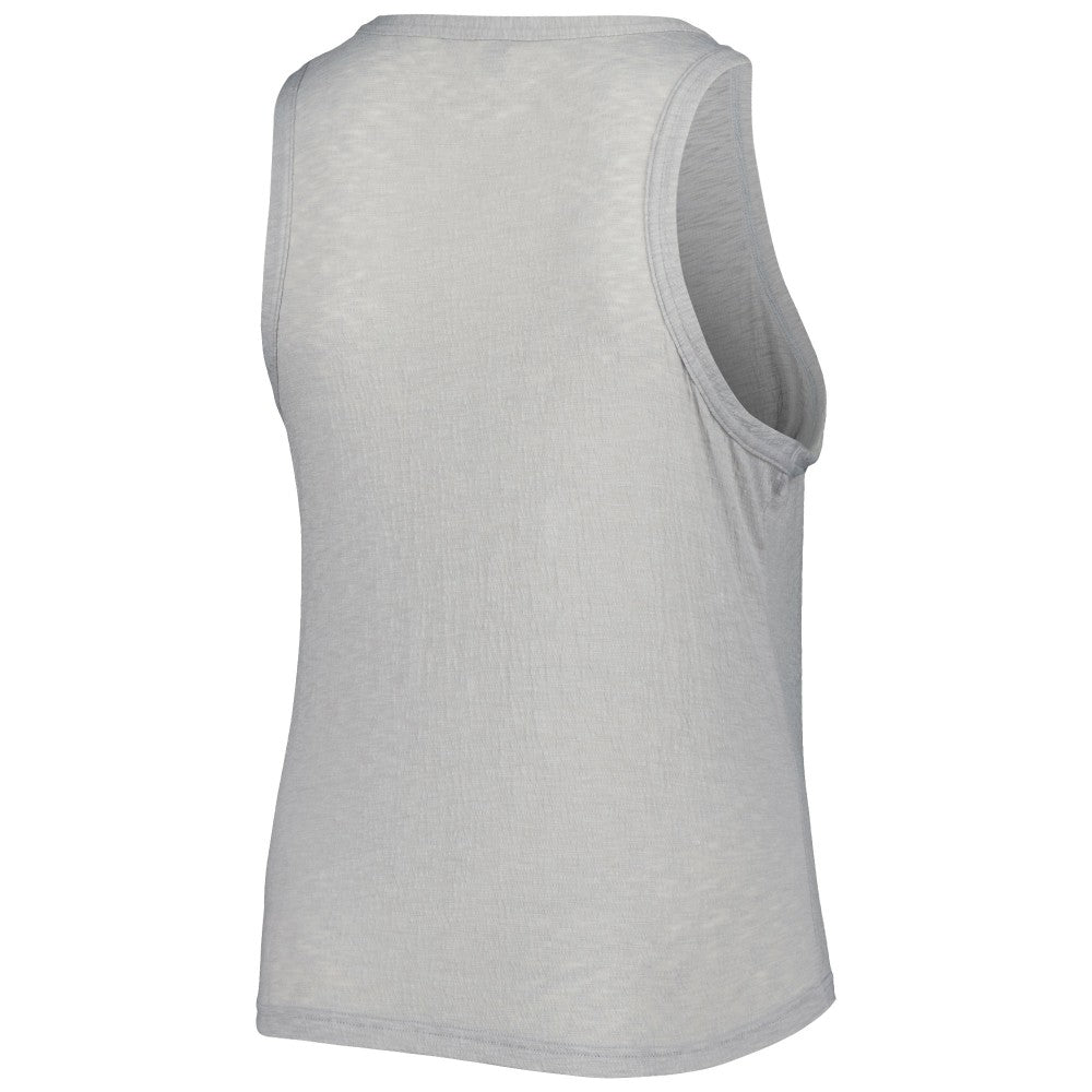 Miami Marlins Soft as a Grape Women's Plus Size High Neck Tri-Blend Tank Top - MLB