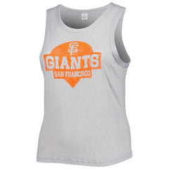 San Francisco Giants Soft as a Grape Women's Plus Size High Neck Tri-Blend Tank Top - MLB