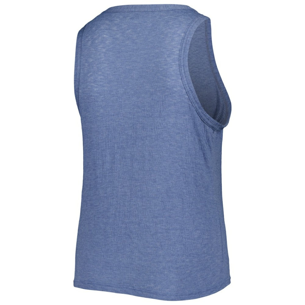 Tampa Bay Rays Soft as a Grape Women's Plus Size High Neck Tri-Blend Tank Top - MLB